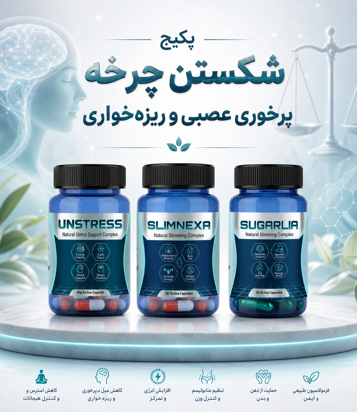 پکیج پشتیبانی از کنترل اشتها و آرامش ذهنی